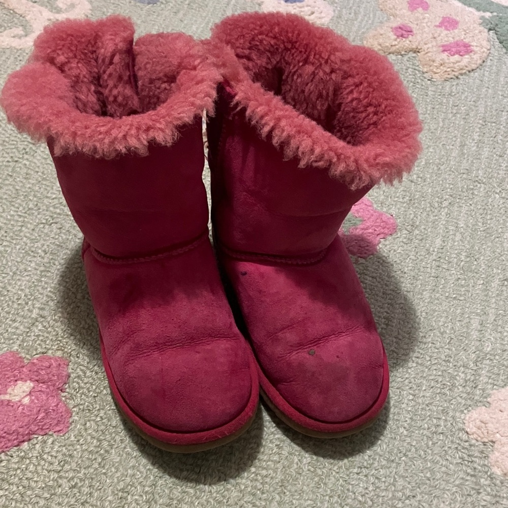 UGG Fuchsia Shearling Kids Boots